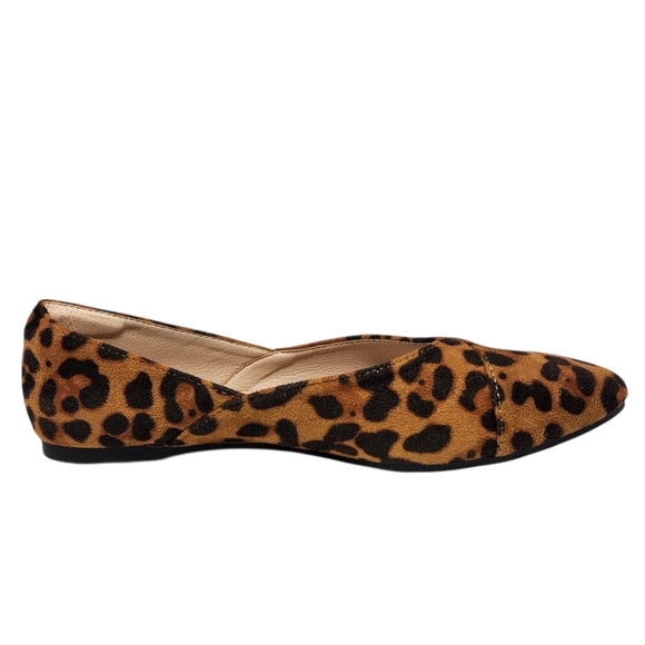 Trary Leopard Print Women's Flats Size 7 Faux Suede - Picture 6 of 12